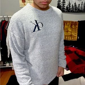 Gray Calvin Klein Teddy Crew